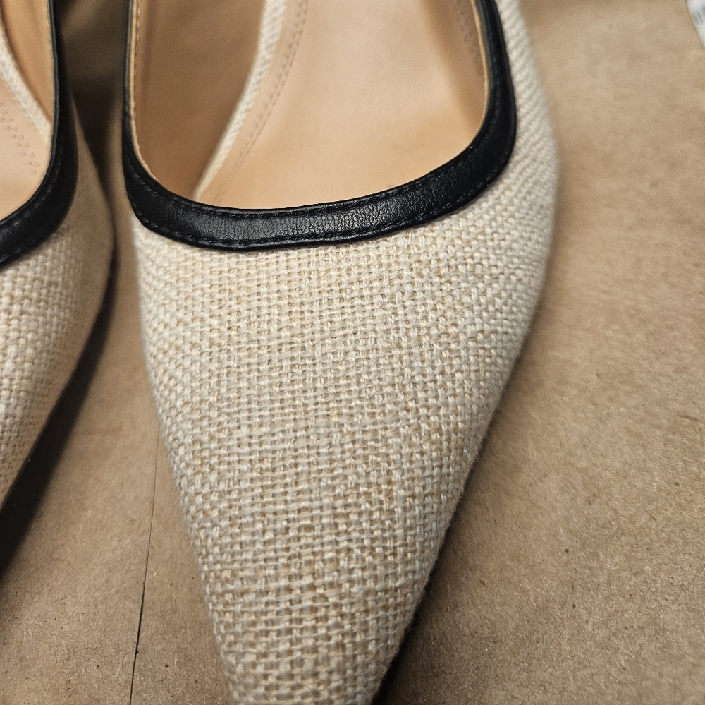 Steve Madden BRI Natural Multi slingback pumps. Size 7.5 - Picture 8 of 10